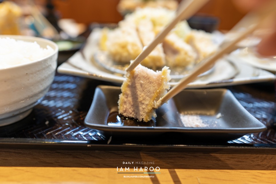 일본 후쿠오카 여행 하카타역 현지인 맛집 돈카츠와카바 추천메뉴 3