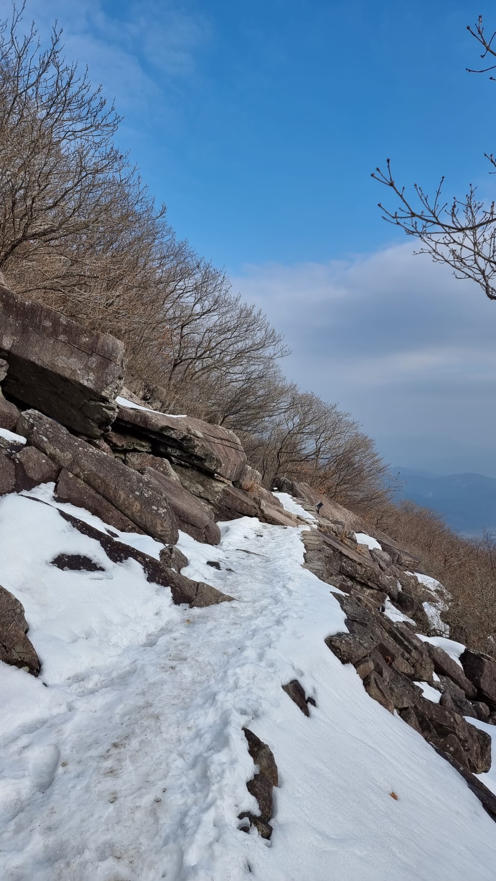 무등산 등산, 겨울 눈꽃 산행 (원효사 원점회귀 코스)