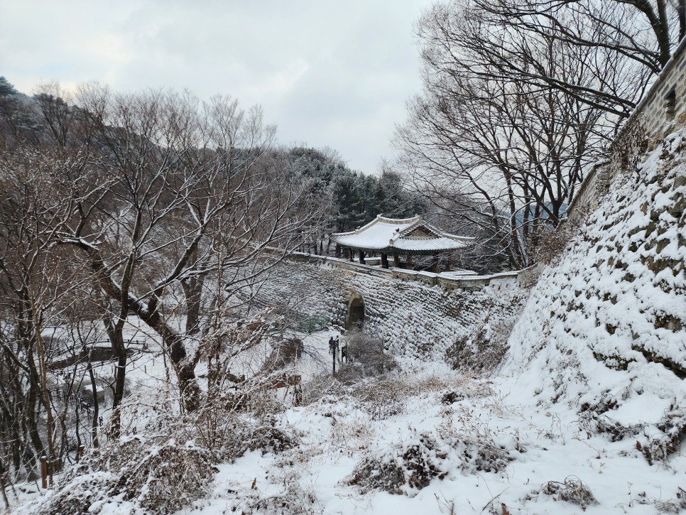 설경의 남한산성 둘레길(Feat. 화이트 크리스마스, '23.12.25)