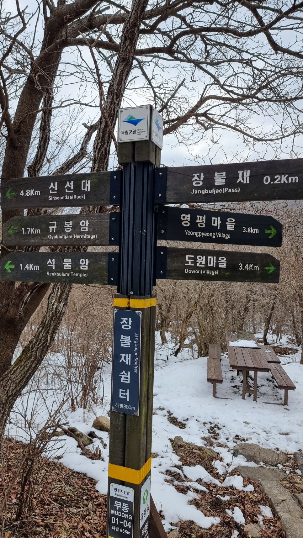 무등산 등산, 겨울 눈꽃 산행 (원효사 원점회귀 코스)