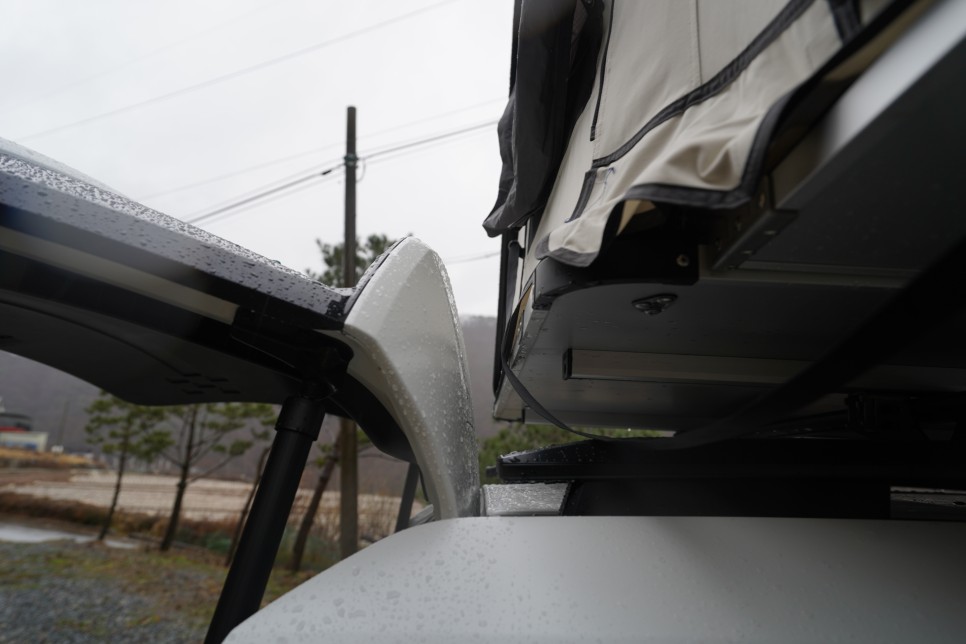 현대 디올뉴 싼타페 차박 캠핑카는 어떨까? 더 루프탑 텐트 박스 + 가솔린 연비 조합은?