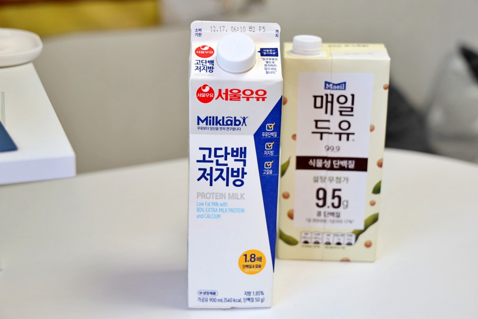 단백질음료 무가당두유 좀 더 든든한 고단백두유 내돈내산 매일두유