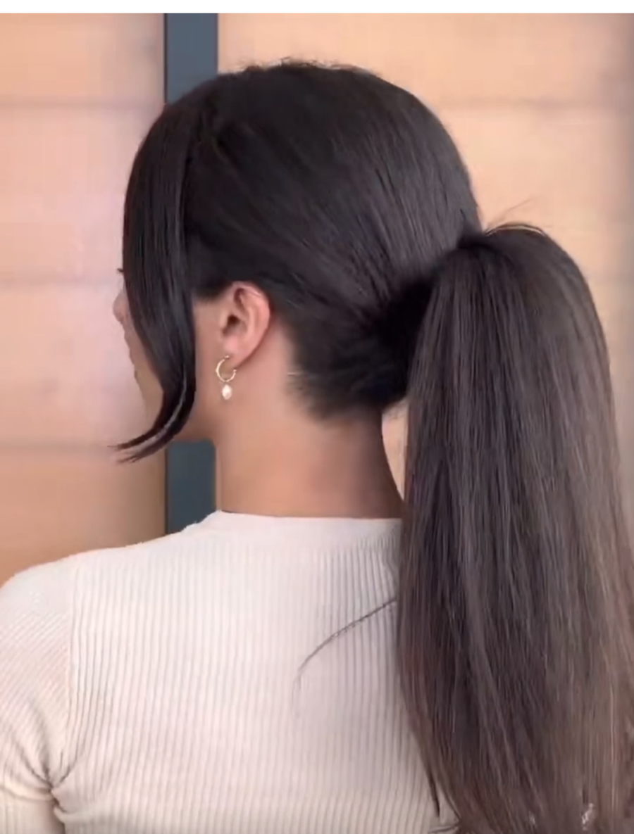 머리 고무끈으로 긴머리 이쁘게 묶는법 (로우/하이 포니테일)