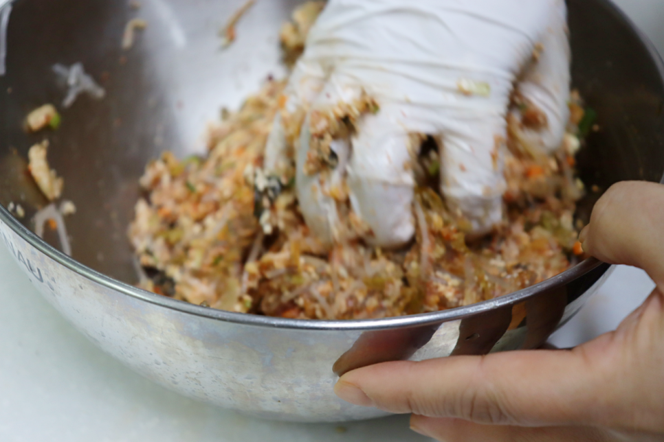 김치만두만들기 30개 김치만두속 만들기 재료 레시피 손만두 찌는 시간 찐만두 고기만두속 만들기