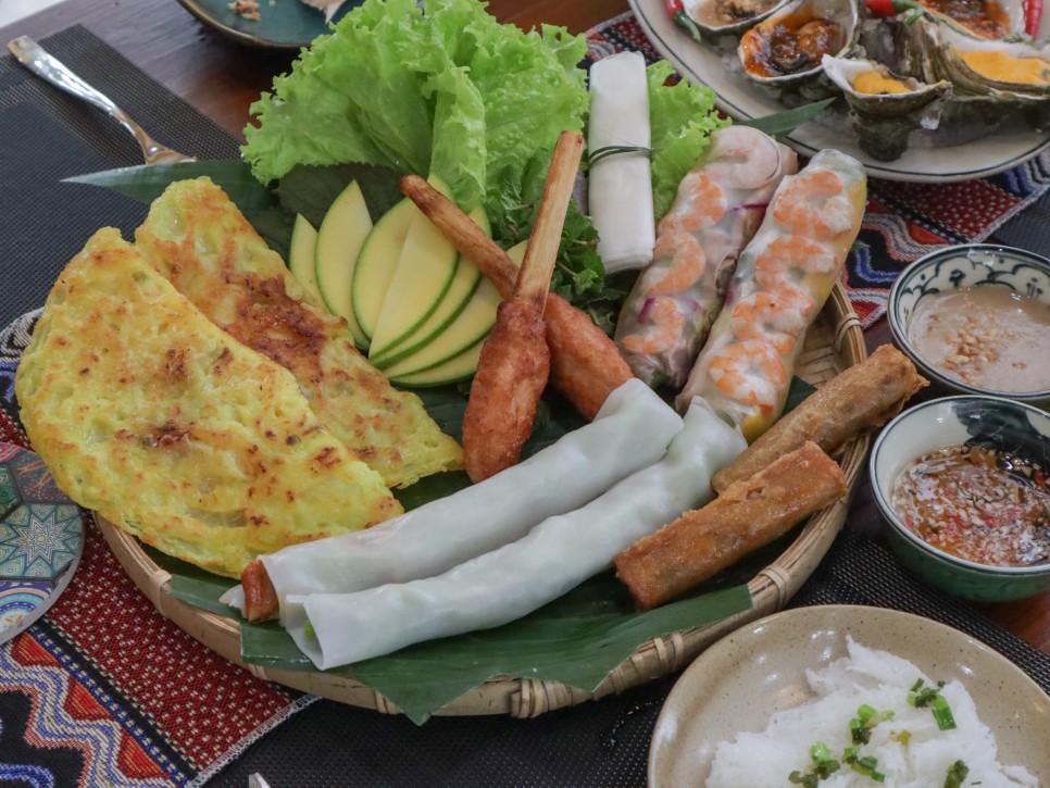 호이안 맛집 현지인 신상 해산물 요리 베트남 음식 반쎄오 & 맥주 마블러스