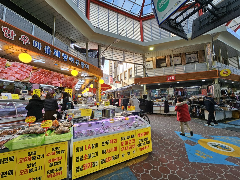 거제도 갈만한곳 먹거리 천국 거제 고현시장 솜씨김밥 충남식당 깻잎 순대국