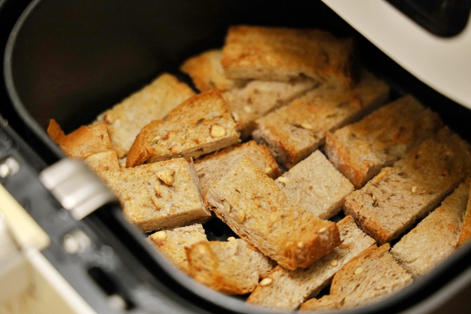 식빵요리 자투리 식빵 러스크 간단한 에어프라이어 간식 만들기