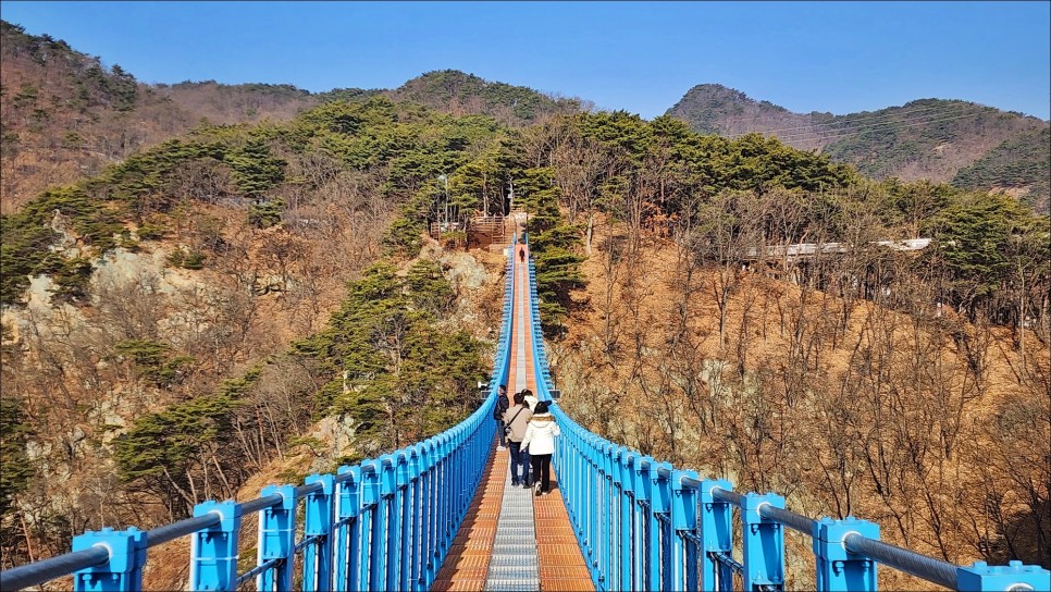 간현관광지 원주 소금산 출렁다리 울렁다리 잔도길 코스 겨울 여행 원주 가볼만한곳!