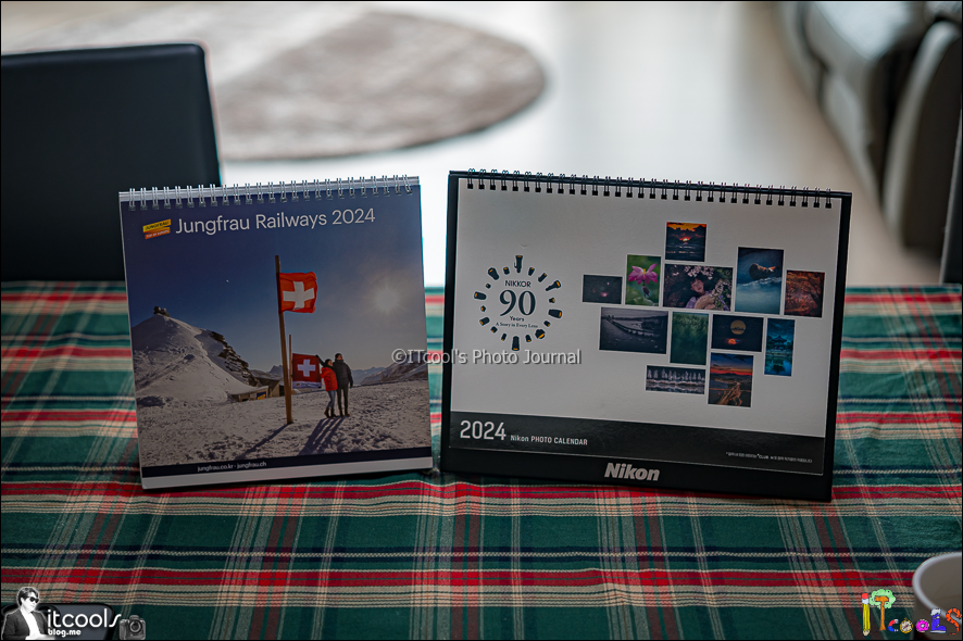 스위스 융프라우와 인터라켄: 시간을 초월한 추억 여행 - 부제: 동신항운과 니콘의 2024년 달력