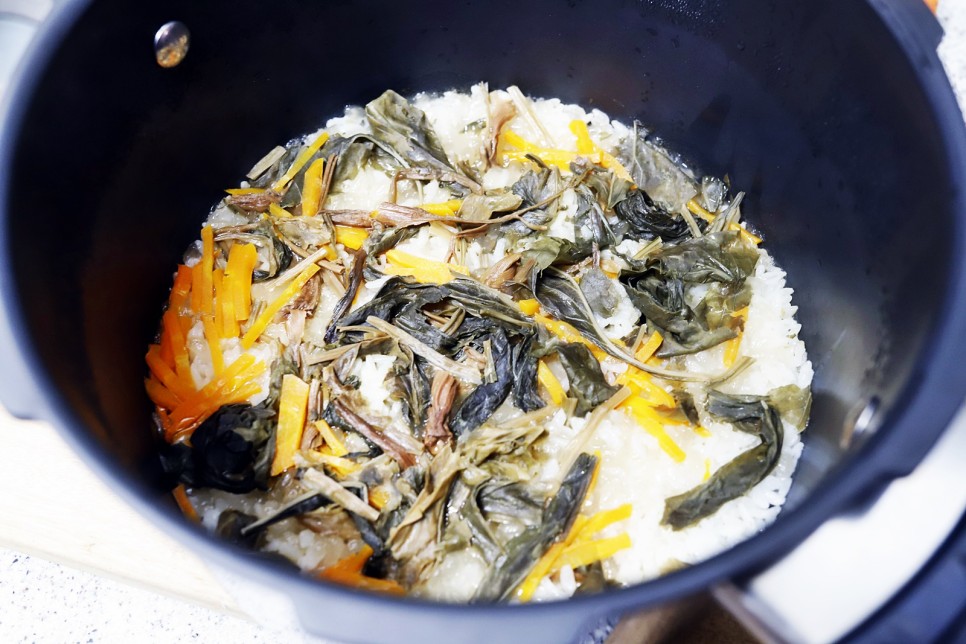 나물밥 만들기 양념장 마른나물 요리 건강식단