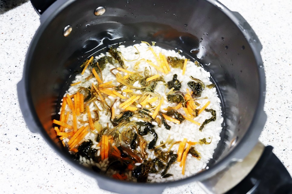 나물밥 만들기 양념장 마른나물 요리 건강식단