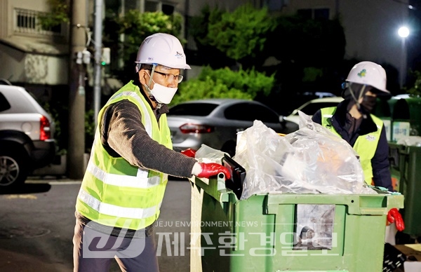 강병삼 제주시장, 동새벽 청소행정 체험..숨 가쁜 하루 시작해보니