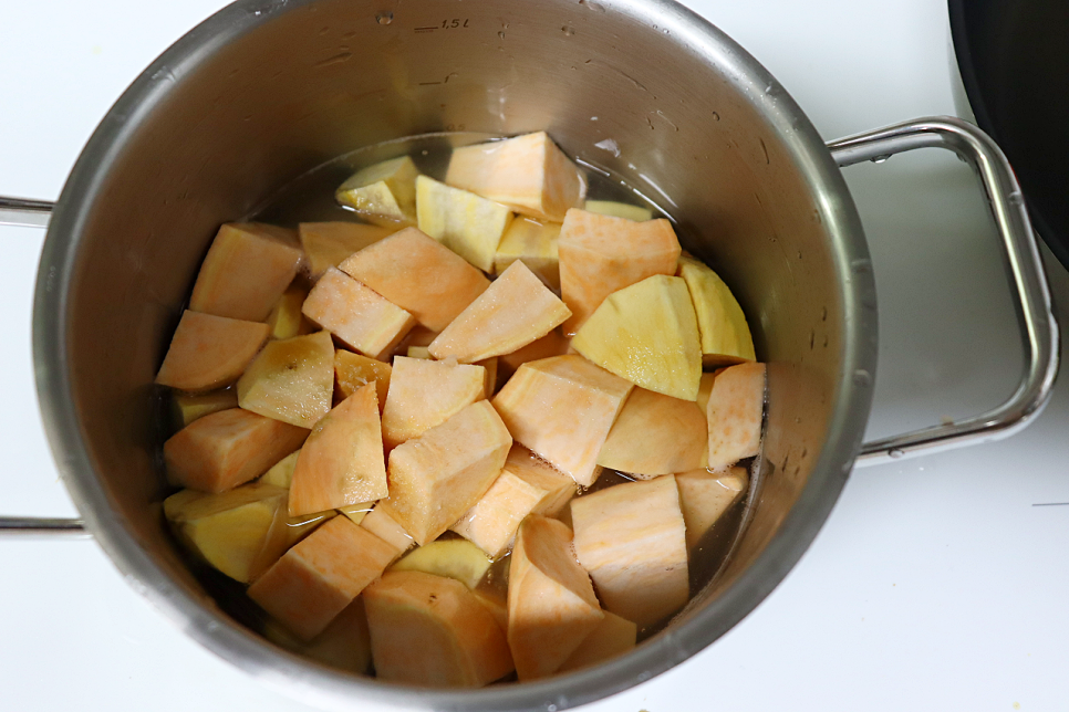 고구마간식 고구마와플 만들기 와플 반죽 만드는법 삶은 고구마요리