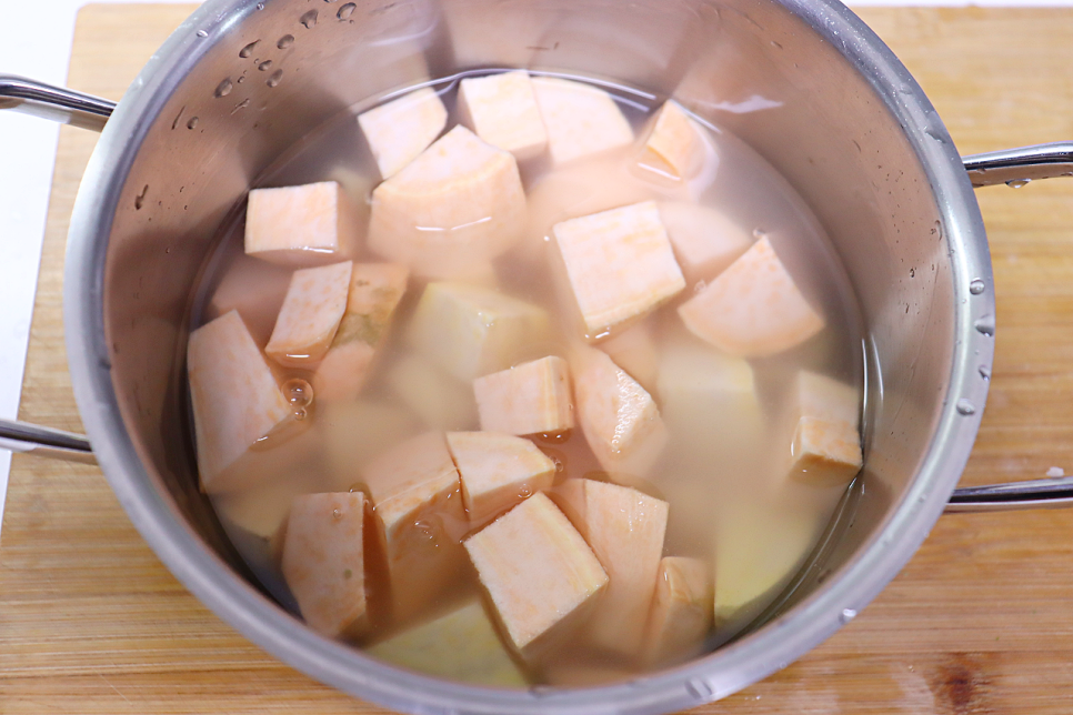 고구마간식 고구마와플 만들기 와플 반죽 만드는법 삶은 고구마요리
