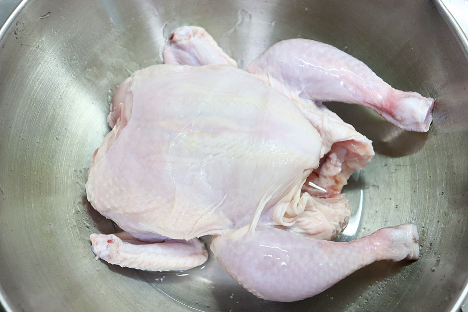 닭한마리 레시피 잔대 닭곰탕 만들기 압력솥 닭백숙 끓이는법 재료 겨울 보양식