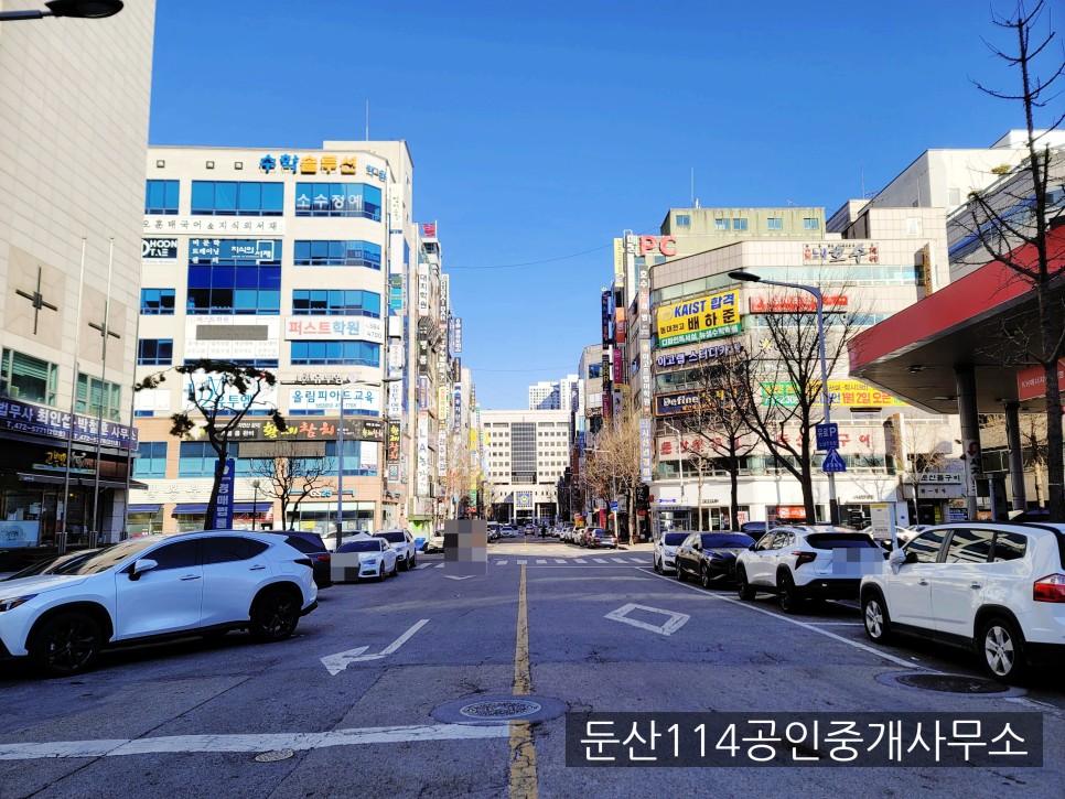 대전 둔산동 시청역인근 대로변 시설완비된 학원 임대 (매물번호 20240105)