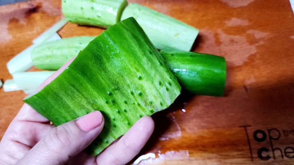 맛살 샐러드 만들기 크래미 유부초밥 도시락 오이맛살냉채 게살샐러드 유부요리