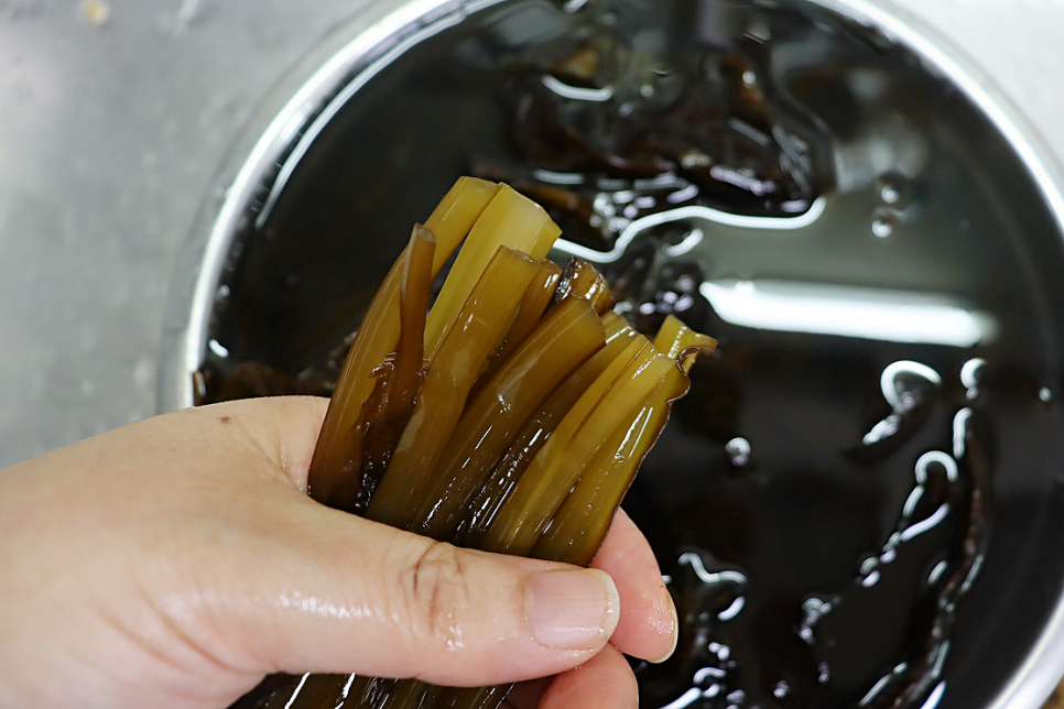 물미역 데치기 씻는법 생미역 손질 물미역요리 초고추장만들기 초장만드는 법