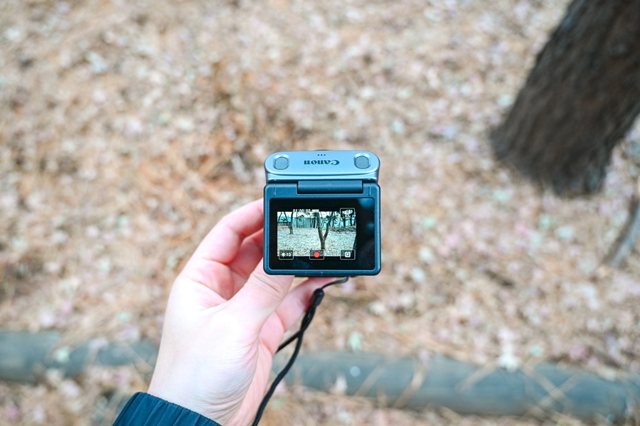 캐논 파워샷 V10 4K 컴팩트 브이로그 카메라 겨울나들이 해봐요