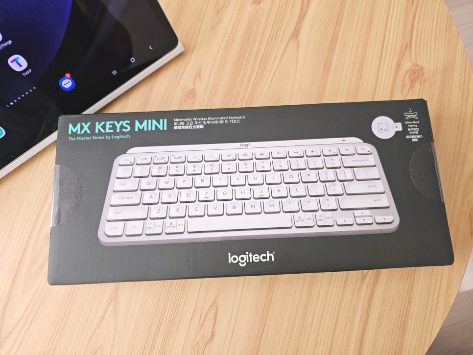 무선 블루투스 키보드 추천 로지텍 MX Keys Mini와 갤럭시탭 S9+