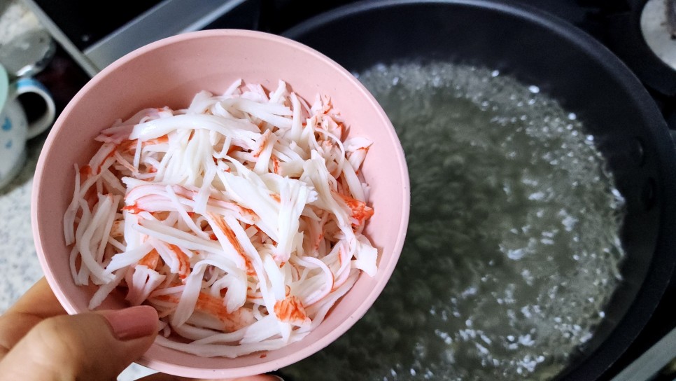 한그릇음식 게살스프 중국식 계란탕 만들기 아침대용 치킨스톡 요리 사용법