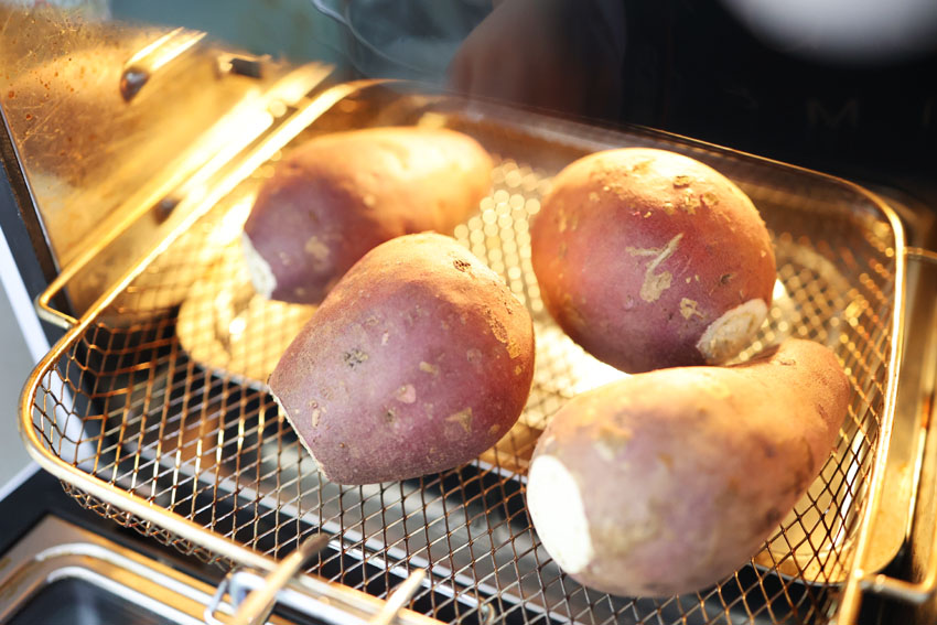 군고구마 에어프라이어 고구마 굽기 시간 온도 꿀고구마 간식 만들기