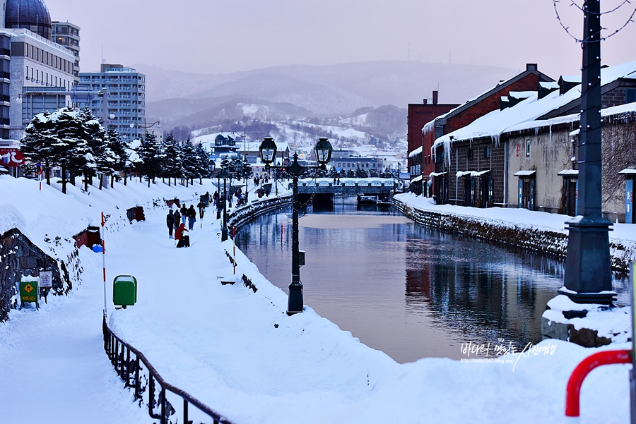일본 겨울여행 북해도 삿포로 여행 가볼만한곳 오타루 운하 여행