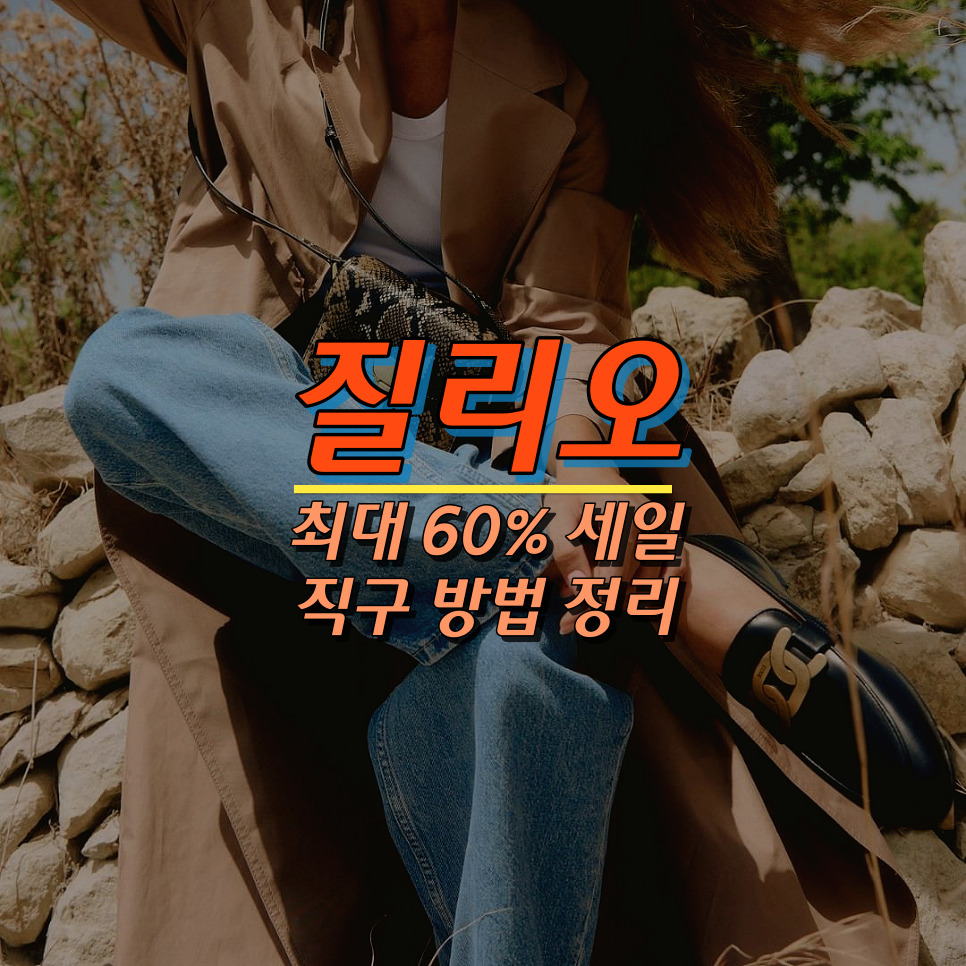 질리오 직구 방법 최대 60% 세일 관세 총정리