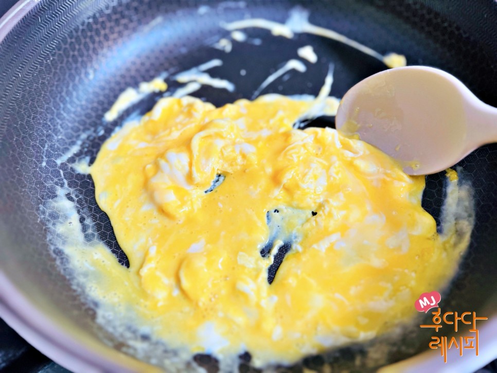 스크램블에그 햄치즈토스트 만들기 식빵 계란 토스트 아침 토스트