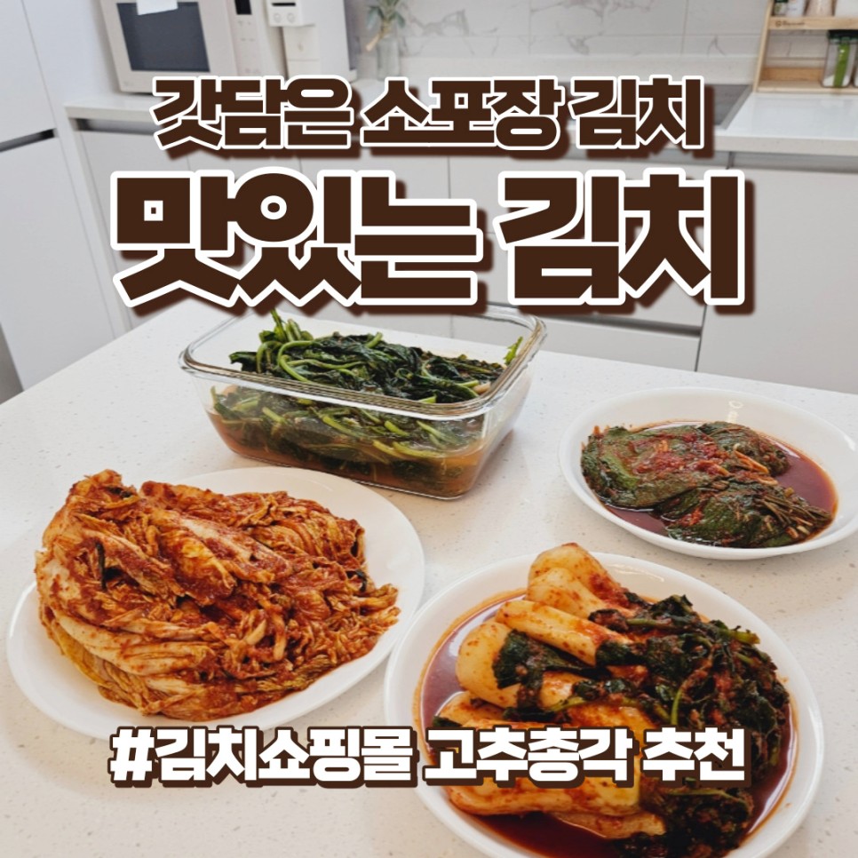 맛있는 김치주문 김치쇼핑몰 고추총각 추천!