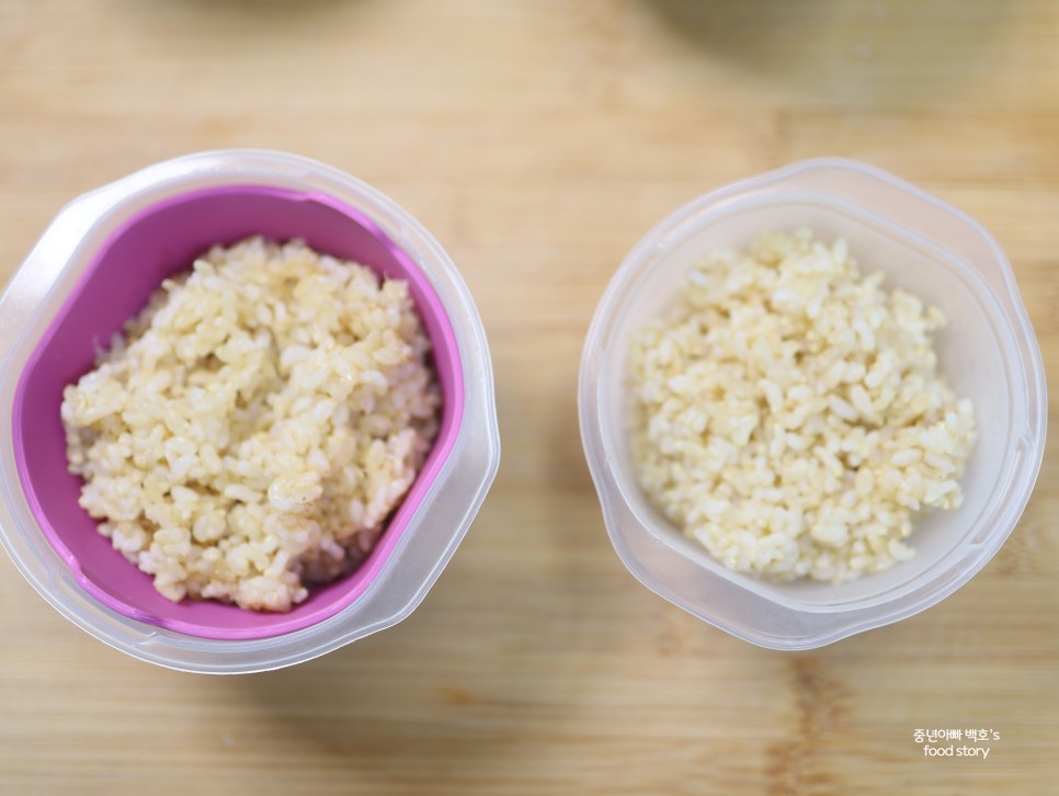현미밥 짓는법 다이어트 현미밥 물조절 냉동밥 만들기 쌀뜨물 보관