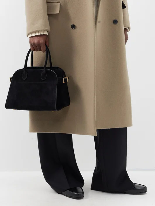 민효린 가방 더로우 마고백 10 스웨이드 블랙 가격 올드머니룩 브랜드 30대 여자 명품 토트백