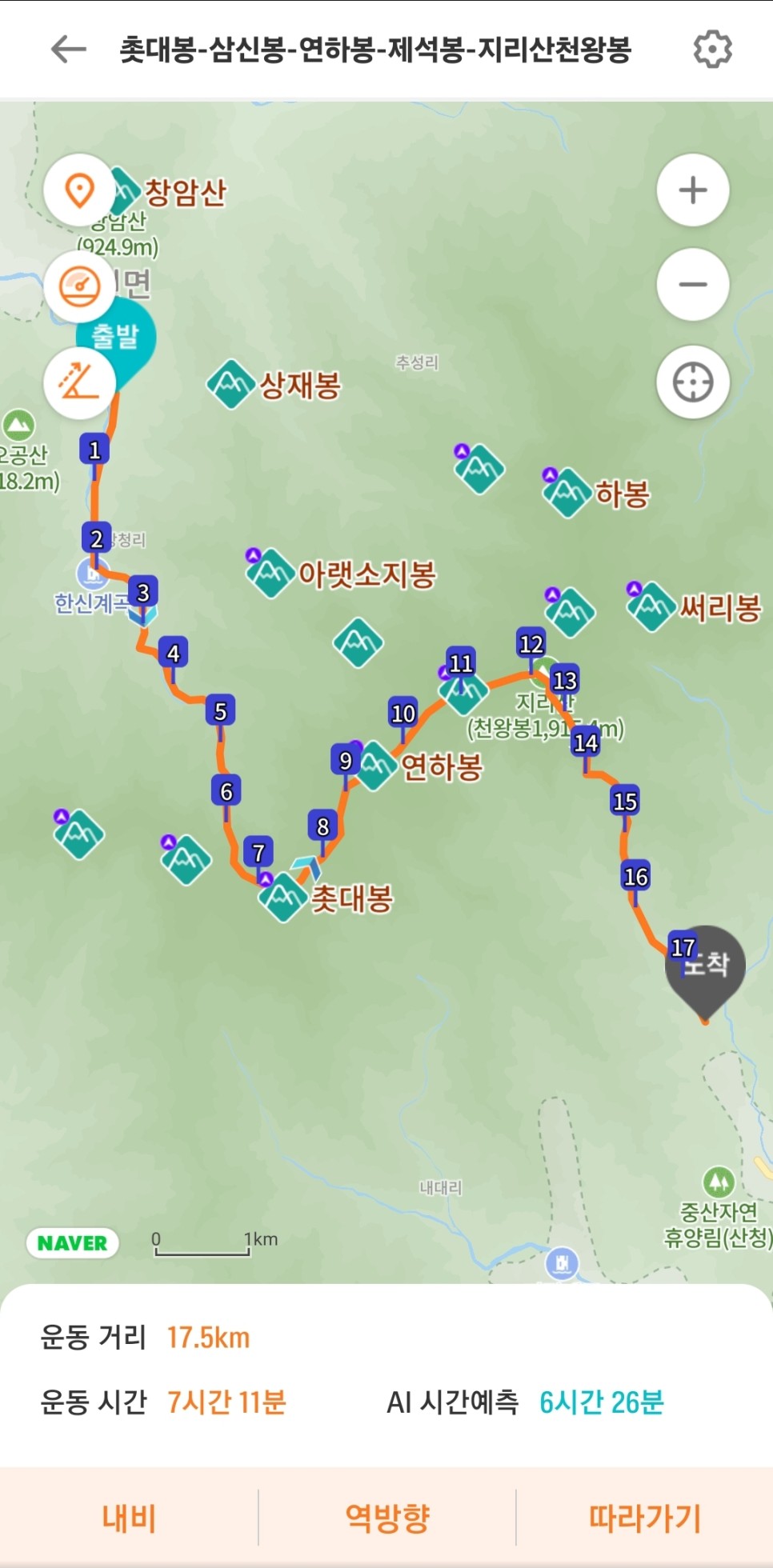 지리산 등산, 겨울 설산 산행 (백무동 ~ 중산리)