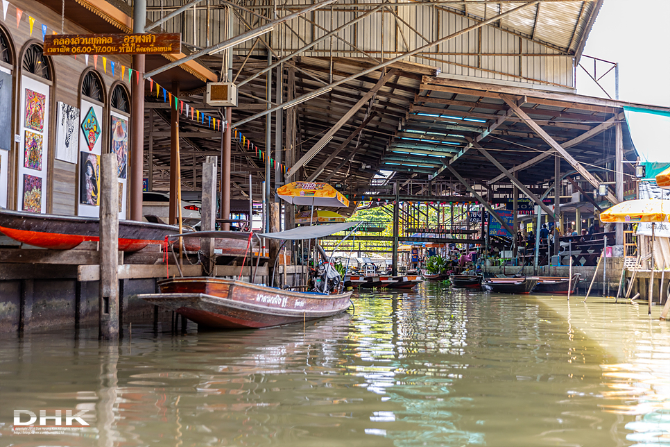 방콕 근교 가볼만한곳 담넌사두억 수상시장 반일 단독 투어 동남아시아 태국 볼거리