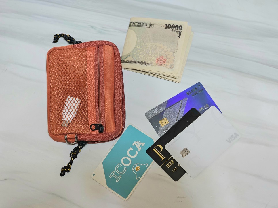에가든 일본 여행용 동전지갑 해외 여행용 포켓지갑