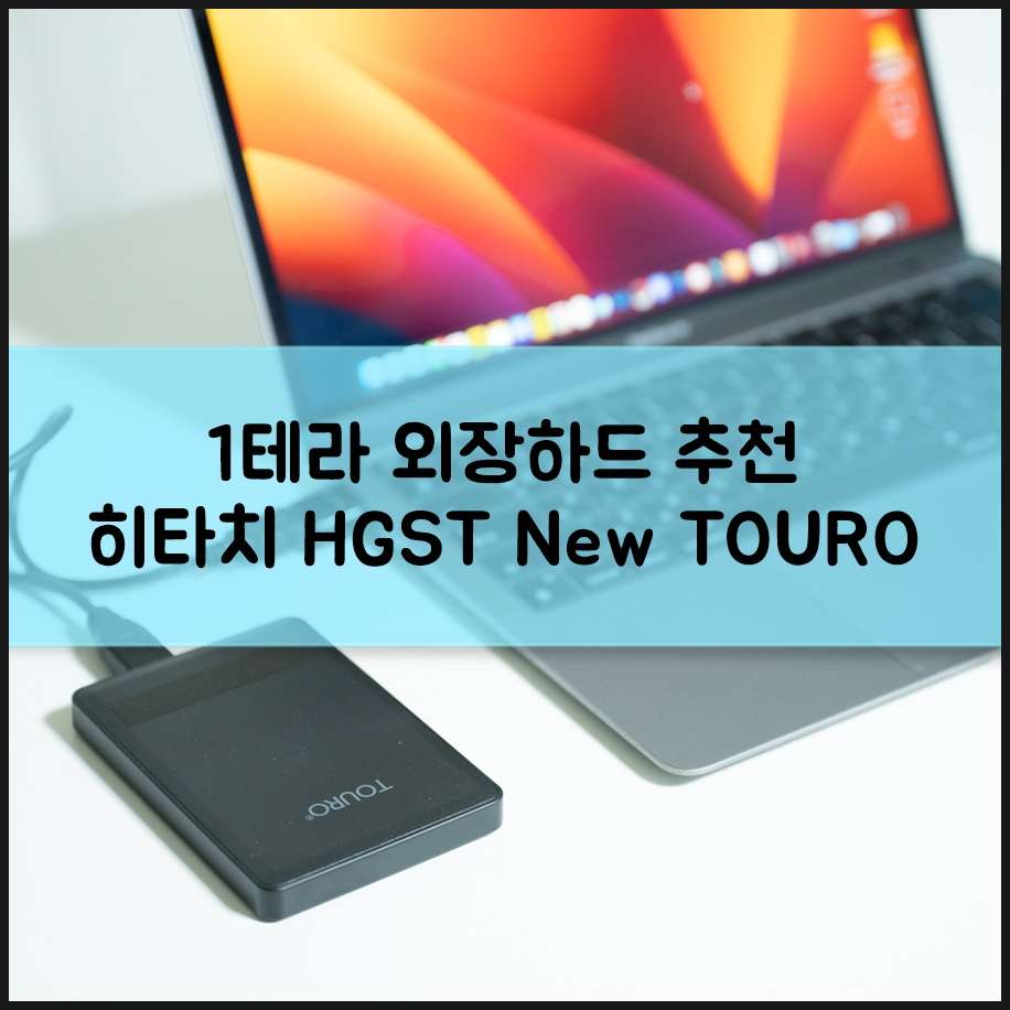 윈도우 노트북 맥북 1TB 외장 HDD 1테라외장하드추천으로 히타치 HGST New TOURO