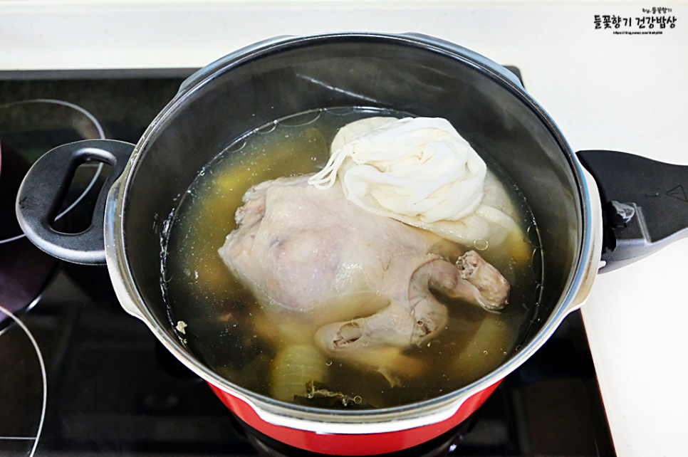 닭백숙 끓이는법 압력솥 레시피 닭죽 찹쌀 백숙 끓이는법