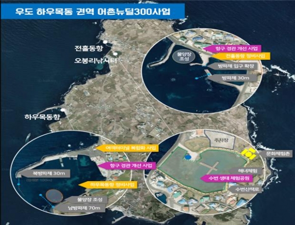 제주시, 우도 하우목동권역 어촌뉴딜300사업 본격 시행
