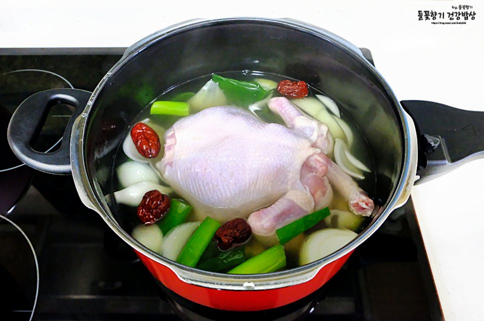 닭백숙 끓이는법 압력솥 레시피 닭죽 찹쌀 백숙 끓이는법