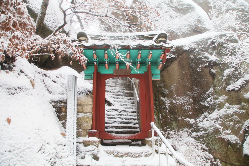 [북한산국립공원] 북한산국립공원 도봉산지구 망월사 설경