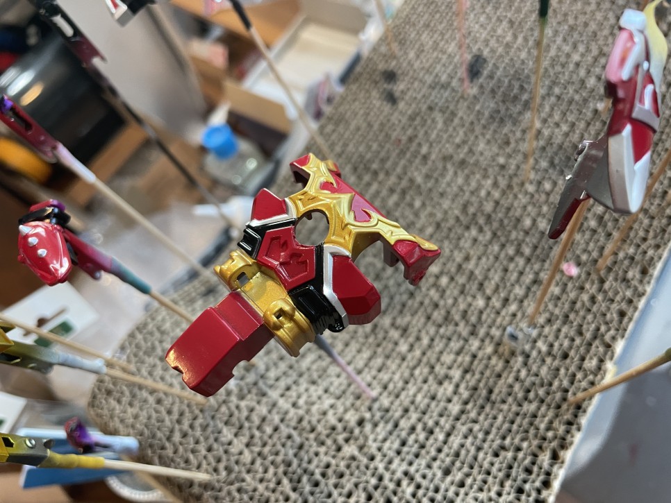 [장난감 도색] DX 울자드 파이어 커스텀 도색 2 - 대구 장난감 도색 의뢰