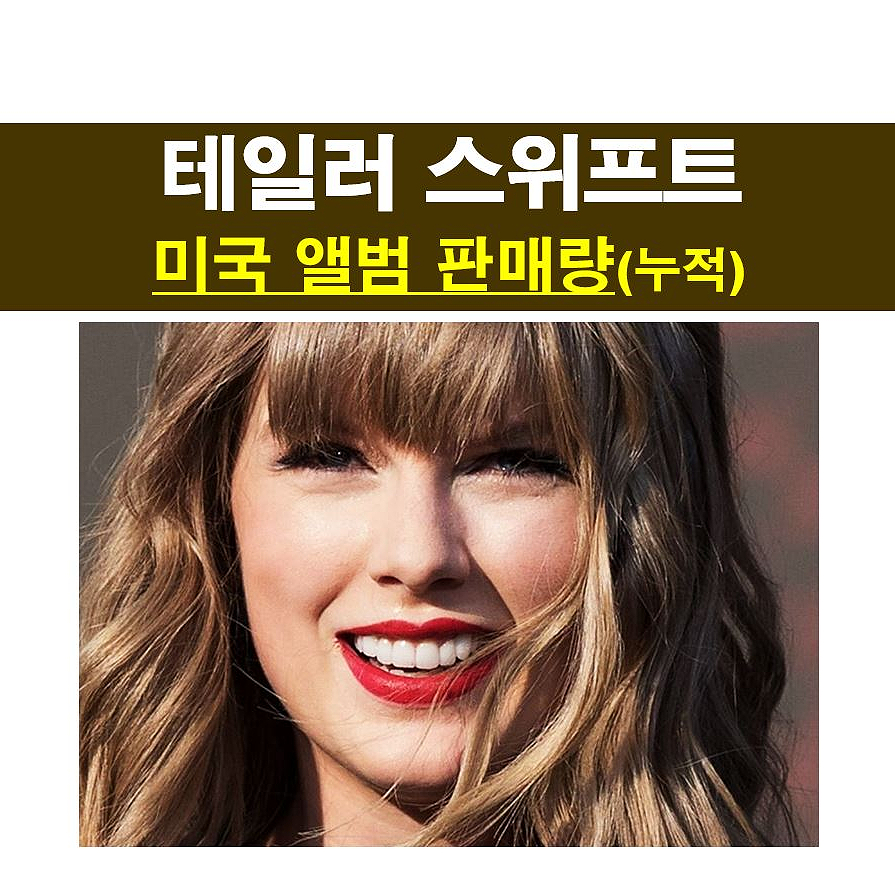 테일러 스위프트(Taylor Swift)::미국 앨범 판매량 정리, 누적순수판매량, 24년 1월 20일자 차트까지