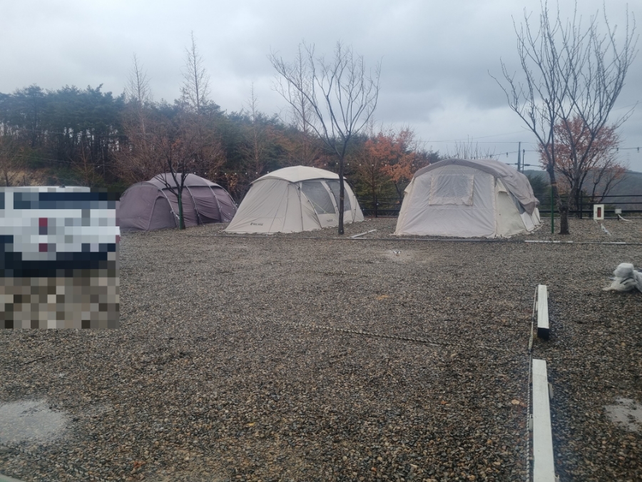 경주 양남 눈썰매장 근처  산바다 캠핑장 조용한 소규모캠핑장