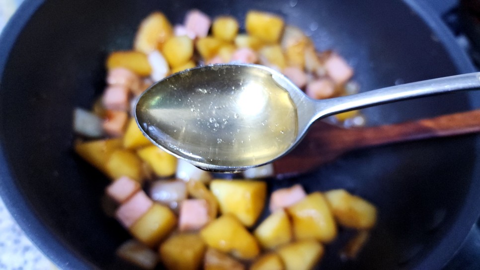 스팸 감자조림 레시피 아이 도시락반찬 메뉴 감자햄조림 만드는법 감자요리
