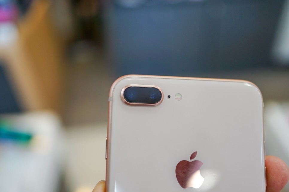 아이폰8 플러스 액정 사이즈 카메라 무선충전과 로즈골드 화이트 색상 비교