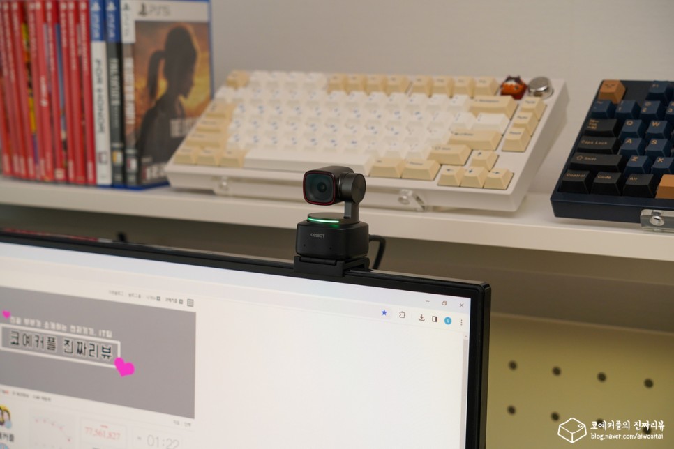 1인 유튜브 방송 장비 4k AI 스트리밍 PTZ 웹캠 추천 옵스봇 OBSBOT Tiny 2 후기