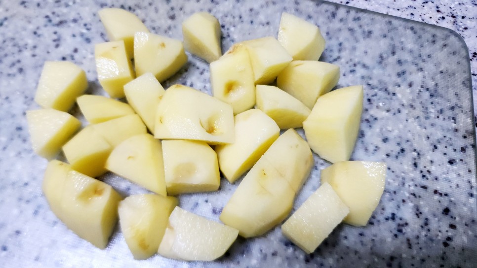 스팸 감자조림 레시피 아이 도시락반찬 메뉴 감자햄조림 만드는법 감자요리