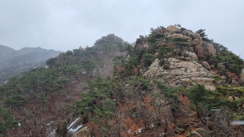 관악산 등산, 신년 설중 산행 (사당역 ~ 관악산역)