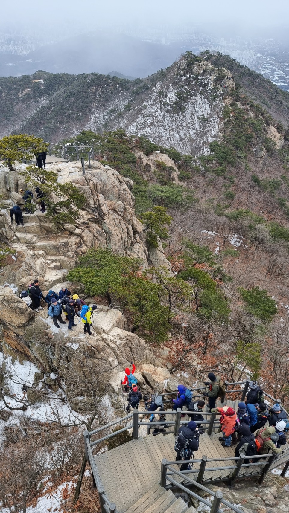 관악산 등산, 신년 설중 산행 (사당역 ~ 관악산역)