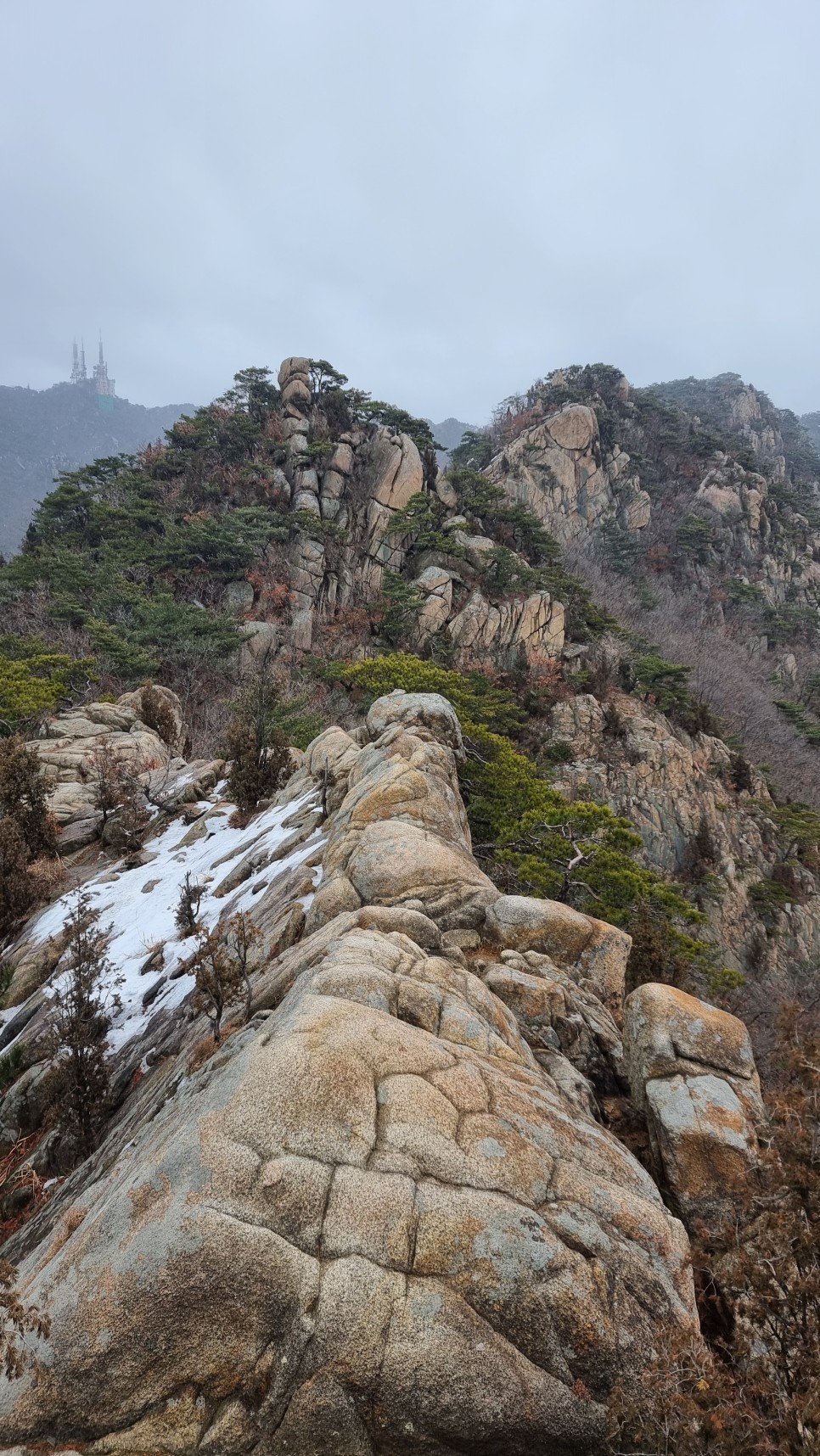 관악산 등산, 신년 설중 산행 (사당역 ~ 관악산역)